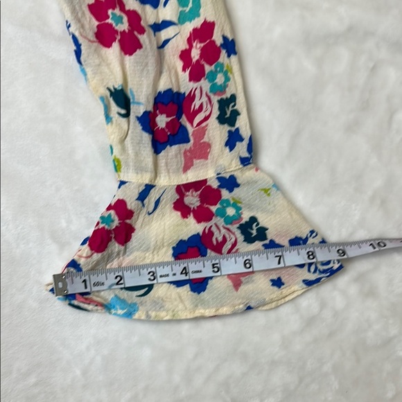 Pepe Jeans floral Ruffled Bishop Sleeve Dress size M - Picture 6 of 14